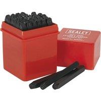 Loops 36 Piece Letter & Number Punch Set - 4mm Character Height - High Carbon Steel in Metallics