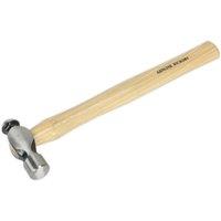 Loops 12oz Ball Pein Pin Hammer - Hickory Wooden Shaft - Drop Forged Carbon Steel in Metallics