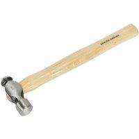 Loops 1lb Ball Pein Pin Hammer - Hickory Wooden Shaft - Drop Forged Steel Head in Metallics