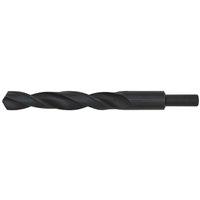 Loops 20.5 x 200mm HSS Roll Forged Blacksmith Drill Bit - Reduced Shank - 135mm Flute in Black