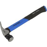 Loops 20oz Claw Hammer - Fibreglass Shaft - Drop Forged Steel - Magnetic Nail Starter in Metallics