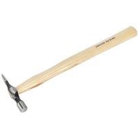 Loops 4oz Cross Pein Pin Hammer - Hickory Wooden Shaft - Drop Forged Carbon Steel Head in Metallics