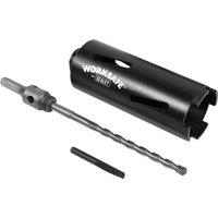 Loops 65mm x 150mm - Dry Diamond Core Drill Hole Saw - Hex Drive Adaptor - Drill Bit in Metallics