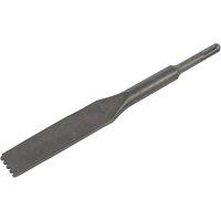 Loops 30 x 250mm Toothed Mortar Comb Chisel - SDS Plus Shank - Impact Demolition Steel in Metallics
