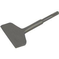 Loops 75 x 165mm Wide Cranked Impact Chisel - SDS Plus Shank - Demolition Hammer in Metallics