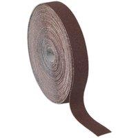 Loops Engineers Brown Emery Roll - 25mm x 50m - Rust Removal & Polishing - 80 Grit