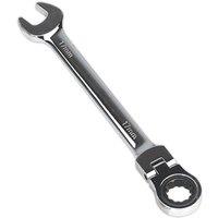 Loops 17mm Flexible Ratchet Combination Spanner - Flexible Ring Head - Chrome Vanadium