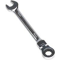 Loops 18mm Flexible Ratchet Combination Spanner - Flexible Ring Head - Chrome Vanadium