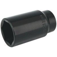 Loops 32mm Forged Deep Impact Socket - 1/2 Inch Sq Drive Chrome Vanadium Wrench Socket