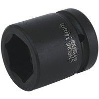 Loops 34mm Forged Impact Socket - 1 Inch Sq Drive - Chromoly Impact Wrench Socket in Metallics