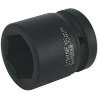 Loops 35mm Forged Impact Socket - 1 Inch Sq Drive - Chromoly Impact Wrench Socket