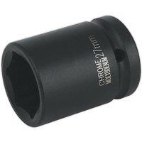 Loops 27mm Forged Impact Socket - 3/4 Inch Sq Drive - Chromoly Impact Wrench Socket