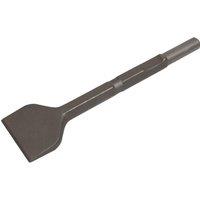 Loops 75 x 300mm Wide Impact Chisel - Kango 900 - Demolition Breaker Steel Chisel in Metallics