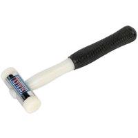Loops 1lb Nylon Faced Hammer - Chrome Plated Zinc Head - Durable Nylon Faces