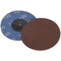 Loops 10 PACK - 75mm Quick Change Mini Sanding Discs - 120 Grit Aluminium Oxide Sheet