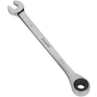 Loops 7mm Ratchet Combination Spanner - Chrome Vanadium Steel - 72 Tooth Ratchet Ring in Metallics