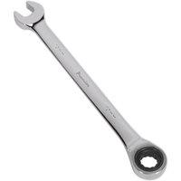 Loops 10mm Ratchet Combination Spanner - Chrome Vanadium Steel - 72 Tooth Ratchet Ring in Metallics