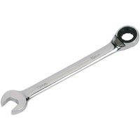 Loops 13mm Reversible Ratchet Combination Spanner - Chrome Vanadium Steel Wrench in Metallics