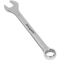 Loops Hardened Steel Combination Spanner - 32mm - Polished Chrome Vanadium Wrench in Metallics