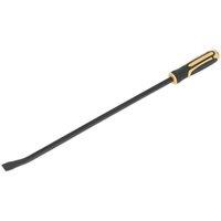 Loops 610mm Heavy Duty 25 Pry Bar with Hammer Cap - Hardened Steel Shaft - Soft Grip in Metallics