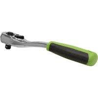 Loops 72-Tooth Offset Flip Reverse Ratchet Wrench - 1/4 Inch Sq Drive - Pear Head