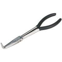 Loops 275mm Angled Needle Nose Pliers - Drop Forged Steel - 90 Degree Angle Nose in Metallics