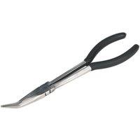Loops 275mm Angled Needle Nose Pliers - Drop Forged Steel - 45 Degree Angle Nose in Metallics