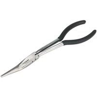 Loops 275mm Offset Needle Nose Pliers - Drop Forged Steel - Foam Grip Handles in Metallics