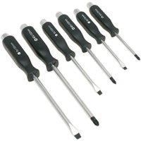 Loops 6 PACK Hammer Through Screwdriver Set - Hardened Steel Hammer Strike Chisel Cap in Metallics