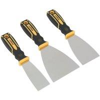 Loops 3 PACK Premium General Use Hand Scraper Set - Stainless Steel DIY Scraping Tool in Metallics