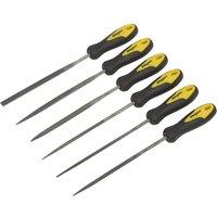 Loops 6 Piece 100mm Needle File Set - Comfort Grip Handles - Precision Micro Files