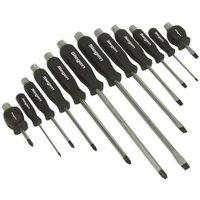 Loops 12 PACK Hammer Through Screwdriver Set - Hardened Steel Hammer Strike Chisel Cap in Metallics