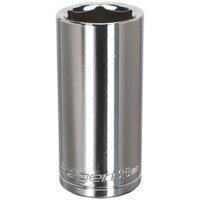 Loops 26mm Chrome Plated Deep Drive Socket - 1/2" Square Drive High Grade Carbon Steel in Metallics