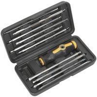 Loops 20-in-1 T Bar Screwdriver Set - Slotted Phillips TRX Hex Ball - Long Bits & Case
