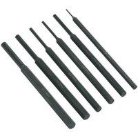 Loops 6 Piece Parallel Pin Punch Set - Hardened & Tempered - Corrosion Resistant