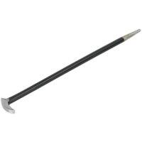 Loops 400mm Drop Forged Steel Heel Bar - Hand Ground Heel & Face - Tapered Shaft in Metallics