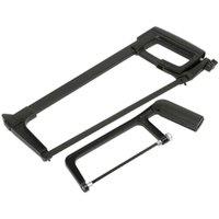 Loops 2 PACK - 300mm Engineers Hacksaw & 150mm Junior Hacksaw - Premium Die Cast Set