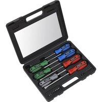 Loops 21 PACK Premium Soft Grip Handle Screwdriver Set & Case - Slotted POZI Magnetic