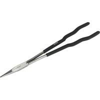 Loops 400mm Extra-Long Straight Needle Nose Pliers - 70mm Jaw - Drop Forged Steel in Metallics