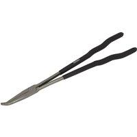 Loops 400mm Extra-Long 45 Degree Needle Nose Pliers - 70mm Jaw - Drop Forged Steel in Metallics