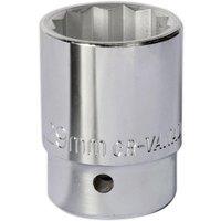 Loops 29mm Forged Steel Drive Socket - 3/4" Square Drive - Chrome Vanadium Socket in Metallics
