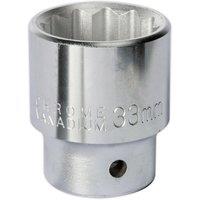 Loops 33mm Forged Steel Drive Socket - 3/4" Square Drive - Chrome Vanadium Socket in Metallics