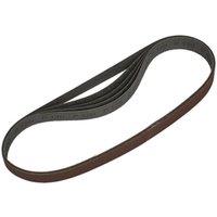 Loops 5 PACK - 25mm x 762mm Sanding Belts - 120 Grit Aluminium Oxide Slim Detail Loop