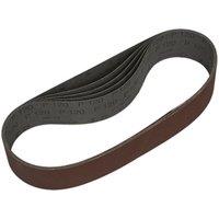 Loops 5 PACK - 50mm x 686mm Sanding Belts - 120 Grit Aluminium Oxide Cloth Backed Loop