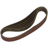 Loops 5 PACK - 30mm x 540mm Sanding Belts - 100 Grit Aluminium Oxide Cloth Backed Loop