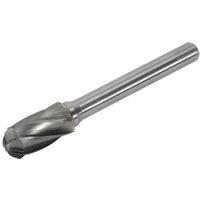 Loops 10mm Carbide Rotary Burr Bit - RIPPER / COARSE Cylindrical Ball Nose - Engraving