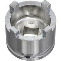 Loops 43mm Motorcycle Swingarm Castellated Locknut Socket - 4 Pin / Tooth 1/2" Drive