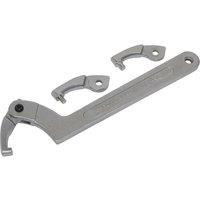 Loops 4 Pack Adjustable C Spanner Set - 51-121mm Hook & Pin Retaining Ring Hinged Arm
