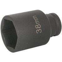 Loops 38mm DEEP Impact Socket Bit - 1/2" Square Drive - Ball Joint & Flywheel Nuts