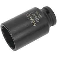 Loops 33mm Bi-Hex Deep Impact Socket - 1/2 Inch Sq Drive - Chromoly Wrench Socket